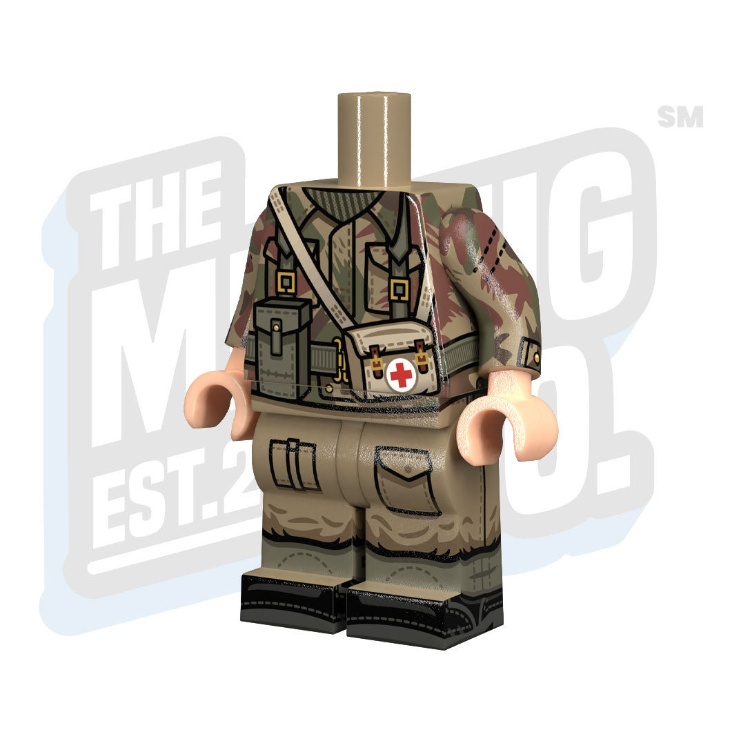 Custom Printed Lego - WWII British SAS Body (Medic) - The Minifig Co.