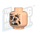 Custom Printed Lego - Soot Covered Head (Lt. Flesh) - The Minifig Co.