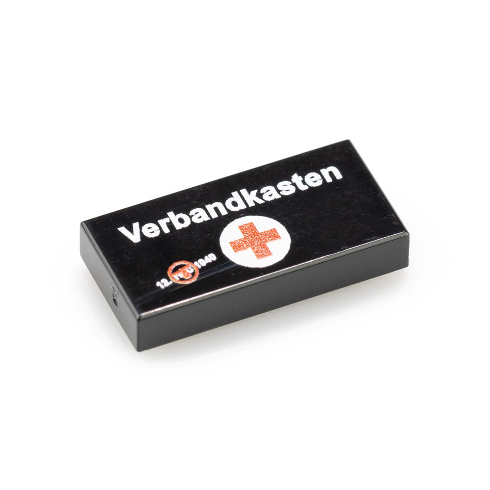Custom Printed Lego - German First Aid Kit (1x2) - The Minifig Co.