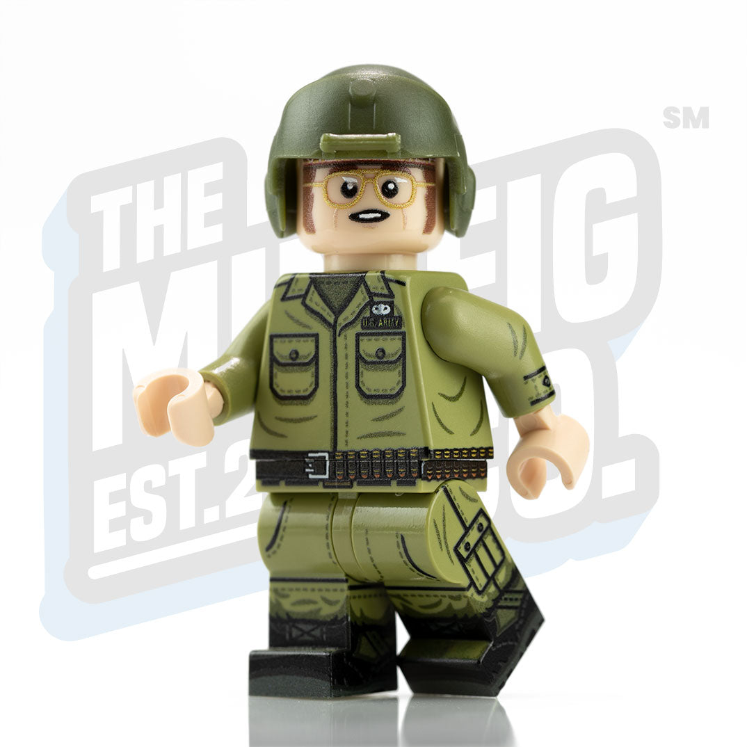 Custom Printed Lego - Vietnam Helicopter Pilot (Crew) - The Minifig Co.