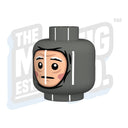 Custom Printed Lego - Winter Wrap Head (DBG) - The Minifig Co.