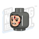 Custom Printed Lego - Winter Wrap Head (DBG) - The Minifig Co.
