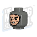 Custom Printed Lego - Winter Wrap Head (DBG) - The Minifig Co.