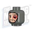 Custom Printed Lego - Winter Wrap Head (DBG) - The Minifig Co.