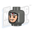 Custom Printed Lego - Winter Wrap Head (DBG) - The Minifig Co.
