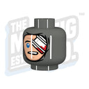 Custom Printed Lego - Winter Wrap Head (DBG) - The Minifig Co.