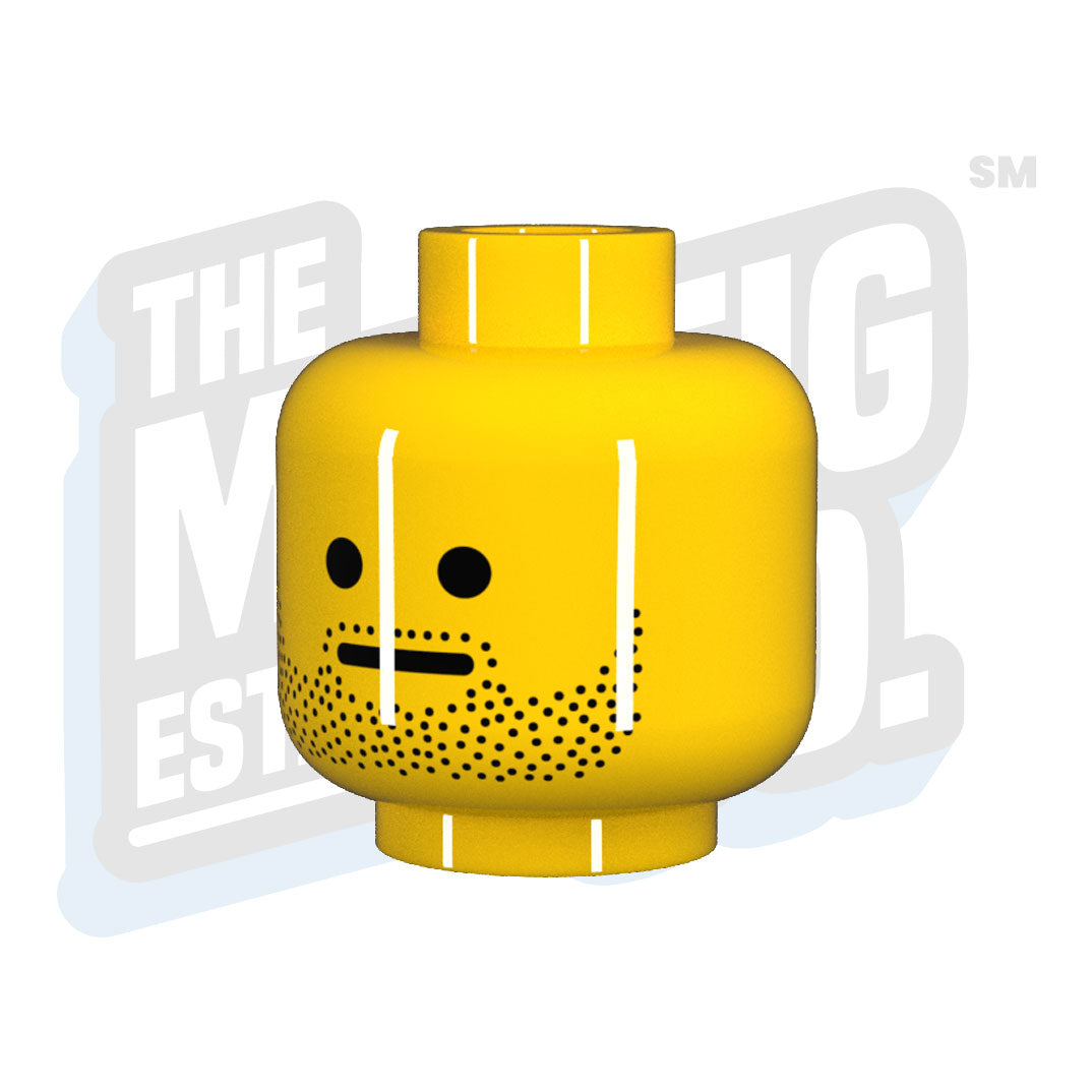 Custom Printed Lego - Average Joe Head - The Minifig Co.