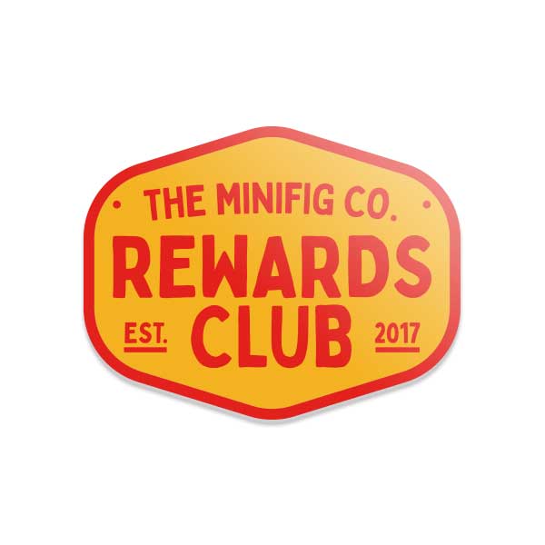 Custom Printed Lego - Rewards Club Badge Magnet - The Minifig Co.