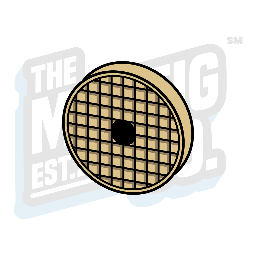 Custom Printed Lego - Vent Round Tile (2x2) - The Minifig Co.